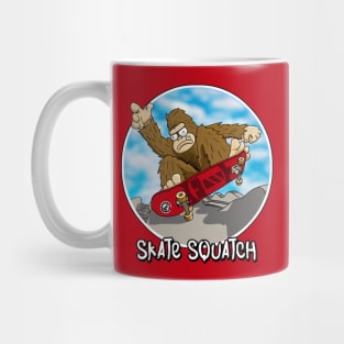 Skateboarding Sasquatch Mug